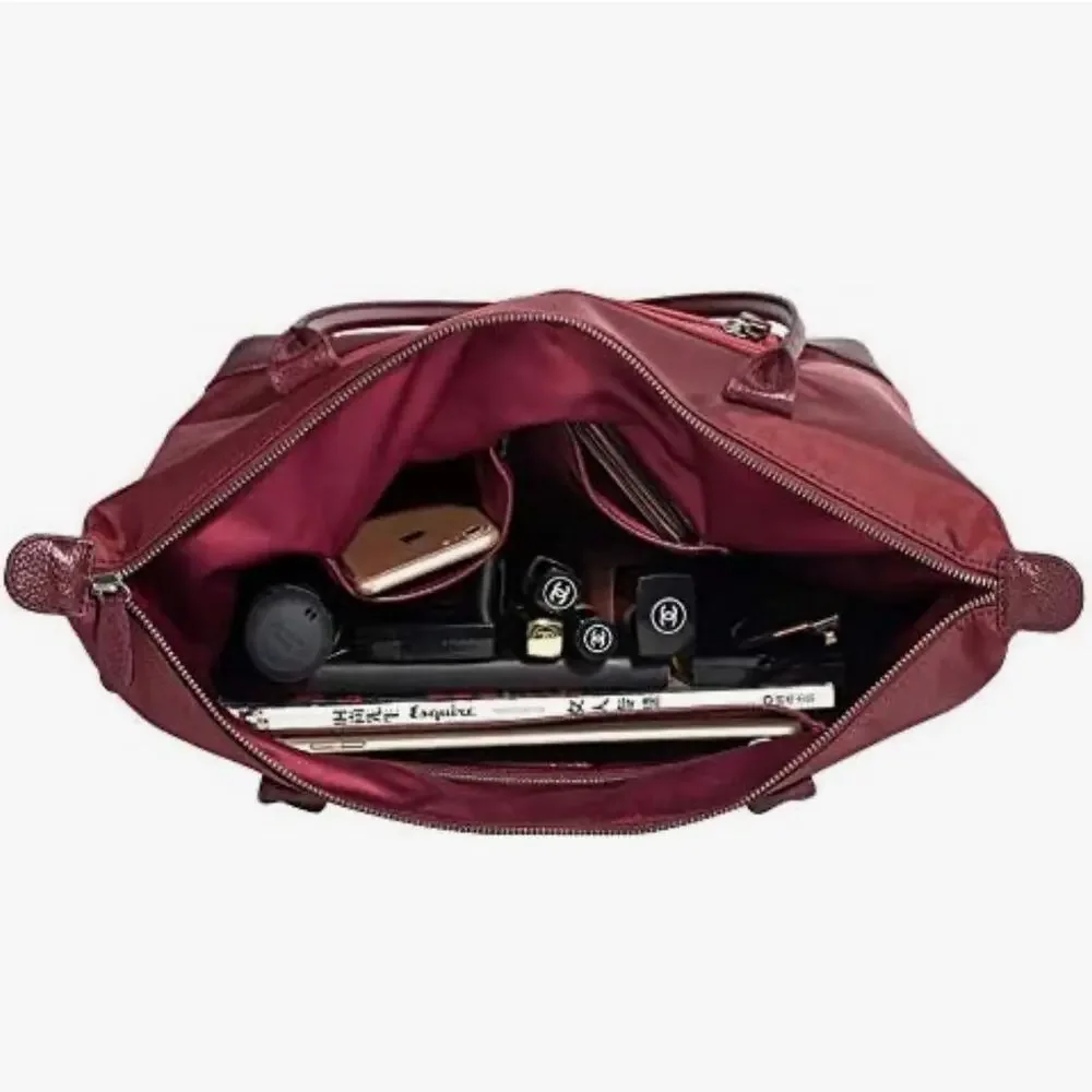 Doris&Jacky Women’s tote bag Wine Red NWOT